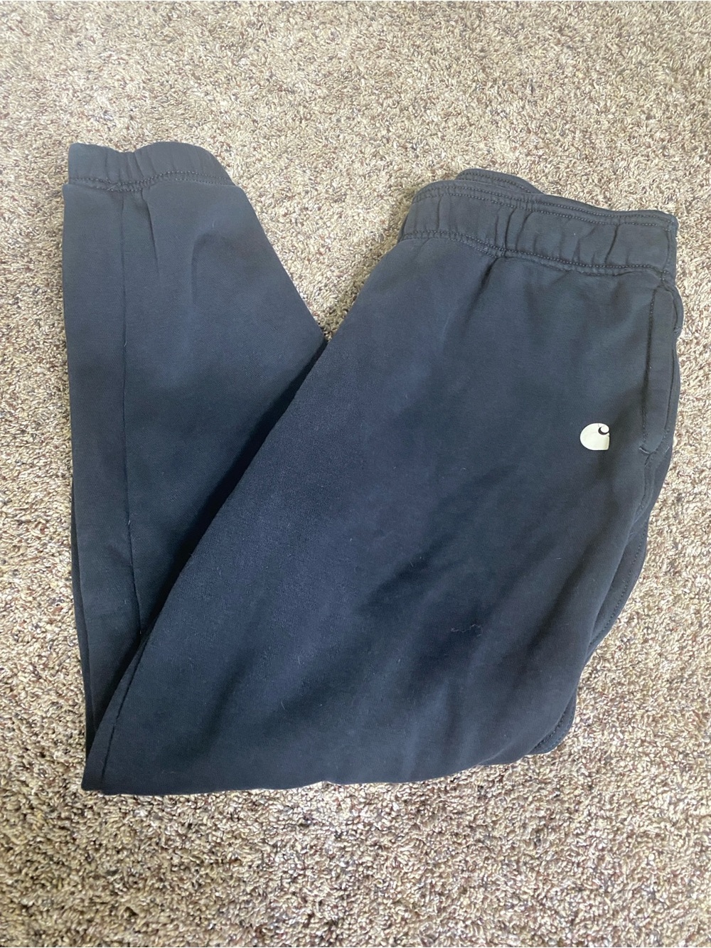 Men’s Carhartt Black Fleece Jogger Pants